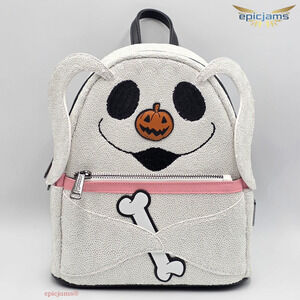 Loungefly Nightmare Before Christmas Zero Sequin Cosplay Glow Mini Backpack Bag